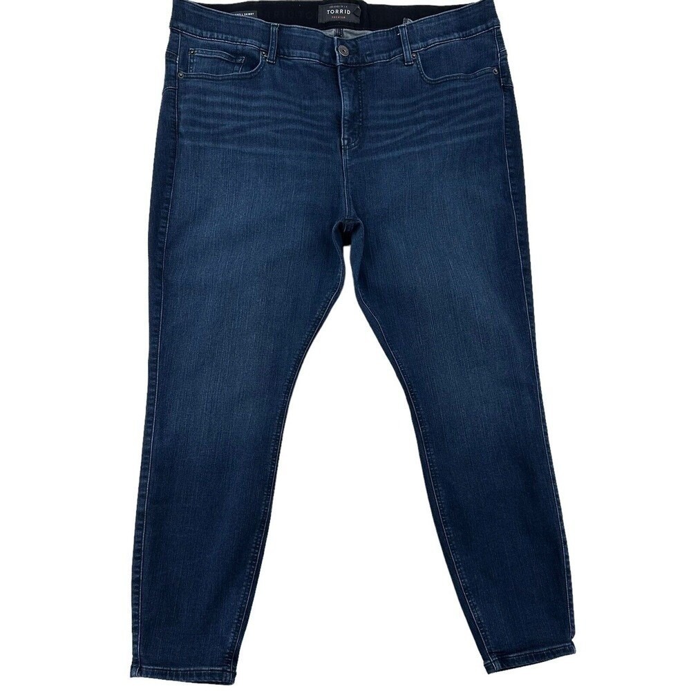Torrid Premium Bombshell Skinny Jeans Dark Wash High Rise Stretch Denim Women 24